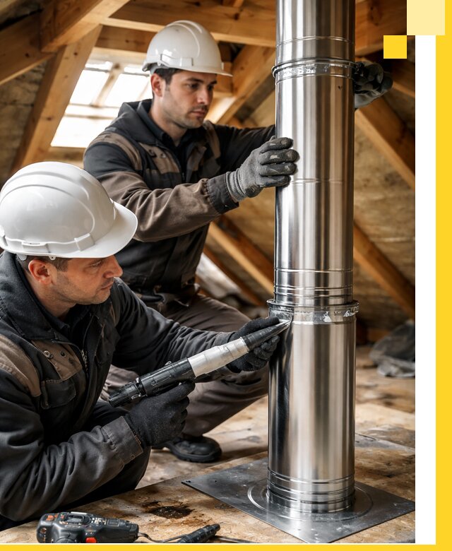 Монтаж дымоходов для каминов в Истре с гарантией качества