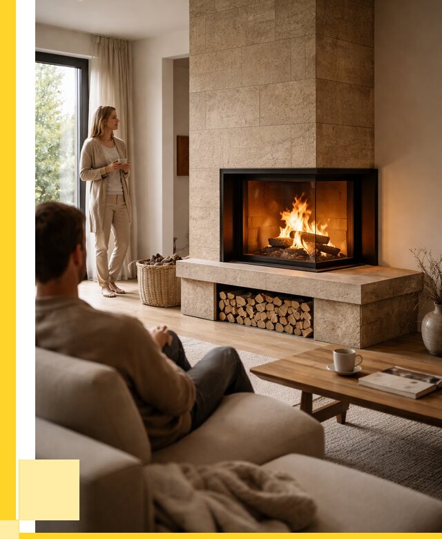 Угловые камины из кирпича установка в Истре от 152400 р. ЭриданСта