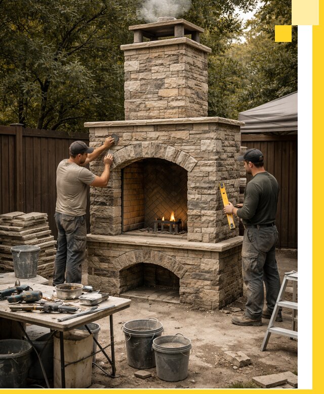 Проектирование и установка уличных каминов в Истре