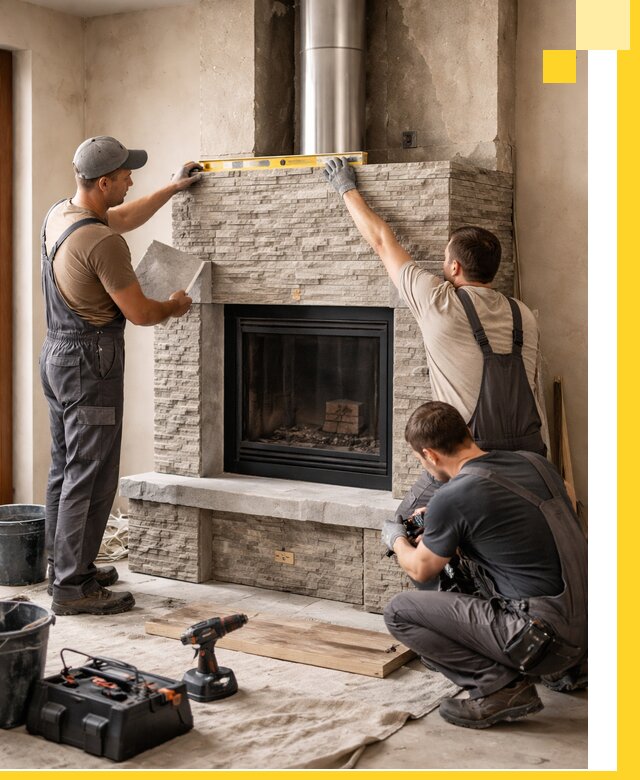 Профессиональный монтаж каминов под ключ в Истре для дома