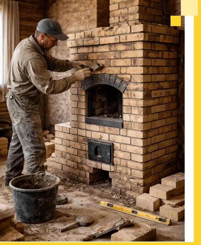 Кирпичные печи под ключ в Истре: проектирование и кладка