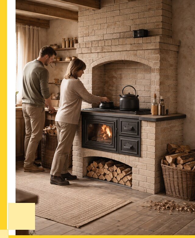 Печи с плитой в Истре от 45720 р. | ЭриданСта — кирпичная печь