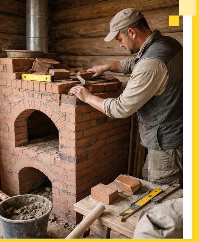 Изготовление и установка русских печей в Истре под ключ