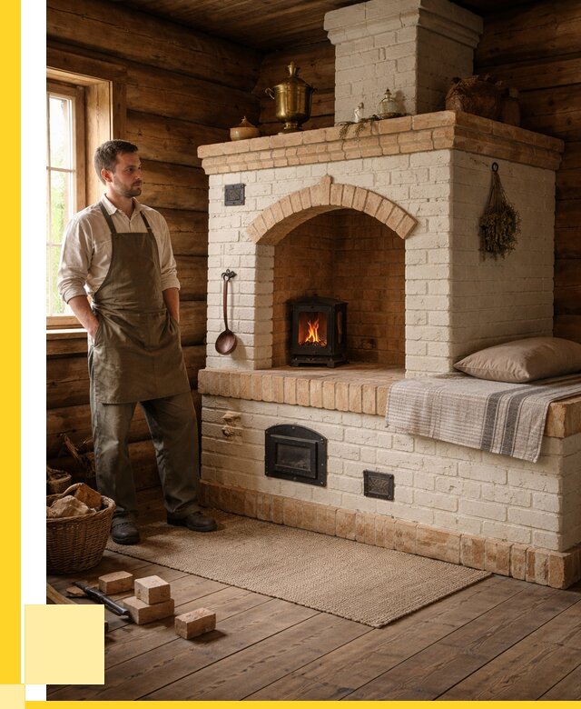 Русские печи с лежанкой под ключ в Истре от 152400 р. ЭриданСта