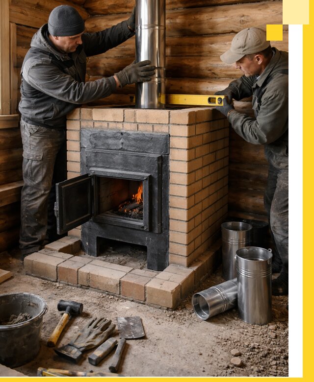 Проектирование, изготовление и установка банных печей в Истре