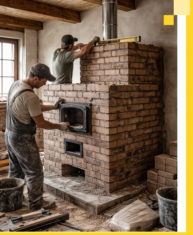 Печи для загородного дома под ключ в Истре — монтаж и сервис