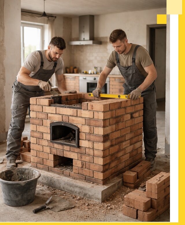 Установка и монтаж печей в частном доме в Истре под ключ