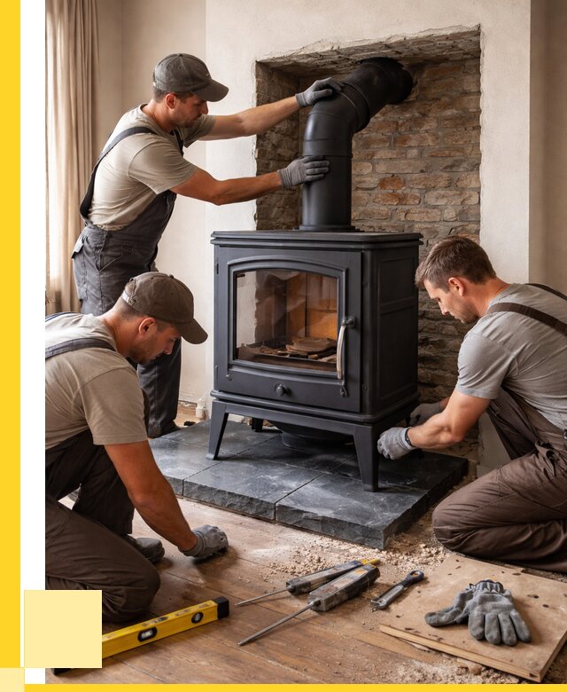 Монтаж печи камина в частном доме в Истре от 25400 р. | ЭриданСта