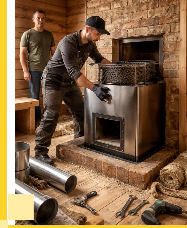 Монтаж банных печей под ключ в Истре от 18288 р., ЭриданСта