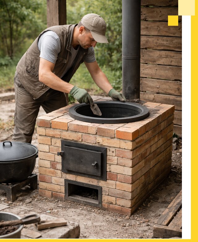 Изготовление и установка печей для казана в Истре под ключ