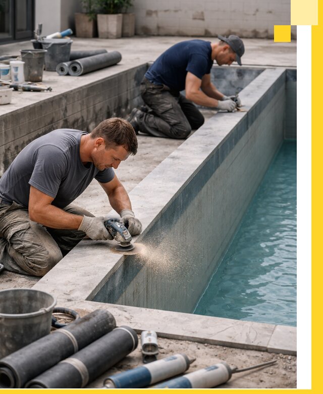 Профессиональный ремонт бассейнов под ключ в Истре