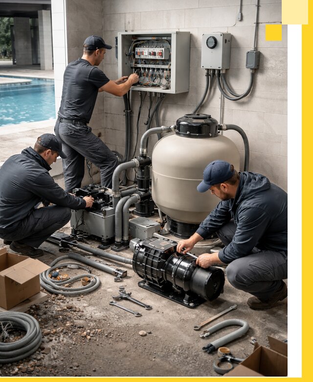 Профессиональный монтаж оборудования для бассейнов в Истре