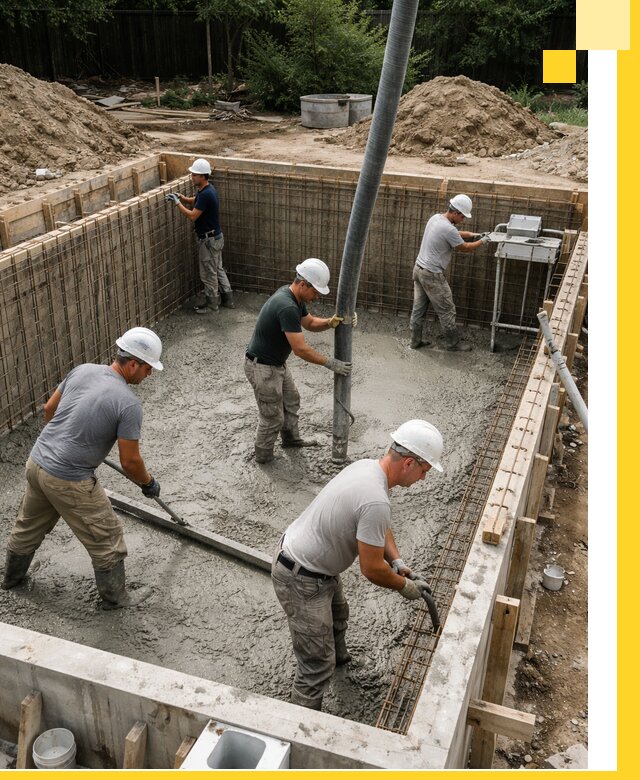 Строительство бетонных бассейнов под ключ в Истре