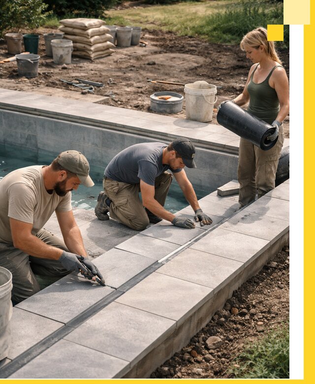 Строительство и монтаж уличных бассейнов под ключ в Истре