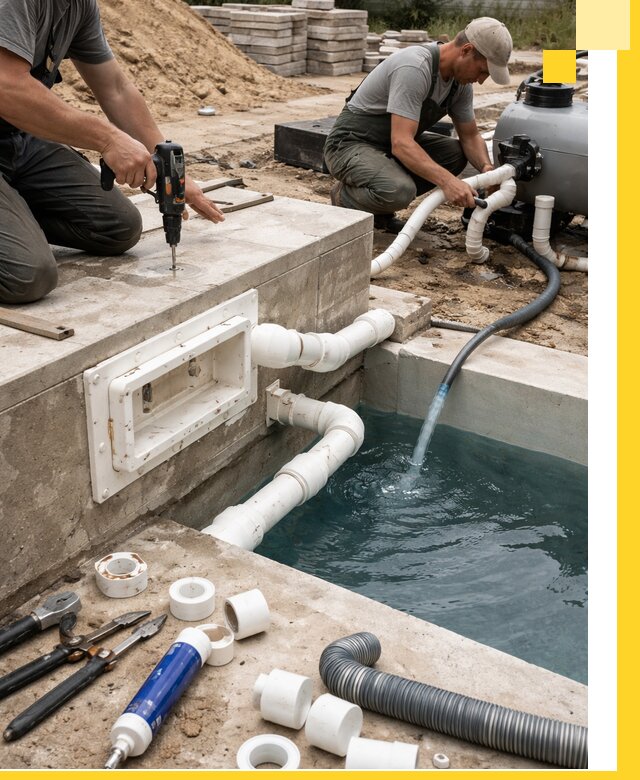 Строительство скиммерных бассейнов под ключ в Истре