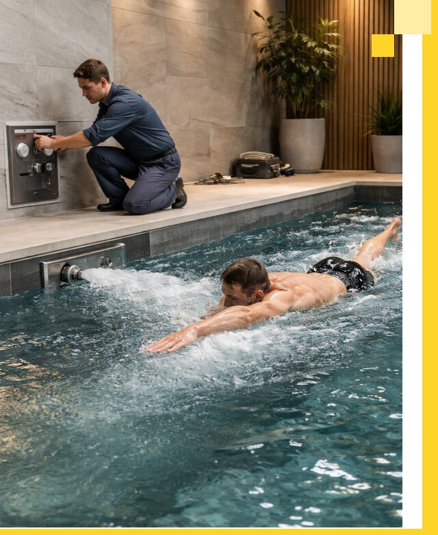 Проектирование и монтаж бассейнов с противотоком в Истре