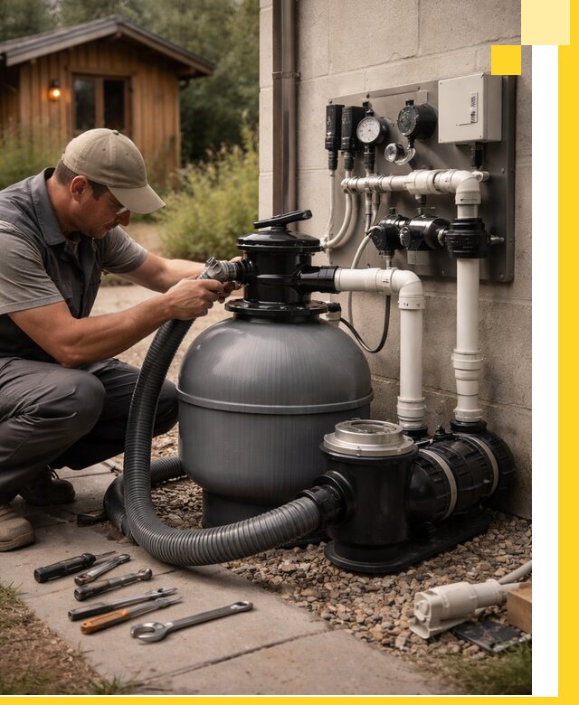 Продажа и монтаж фильтров и насосов для бассейнов в Истре