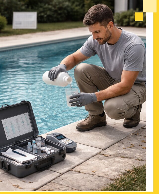 Профессиональная дезинфекция воды в бассейне в Истре