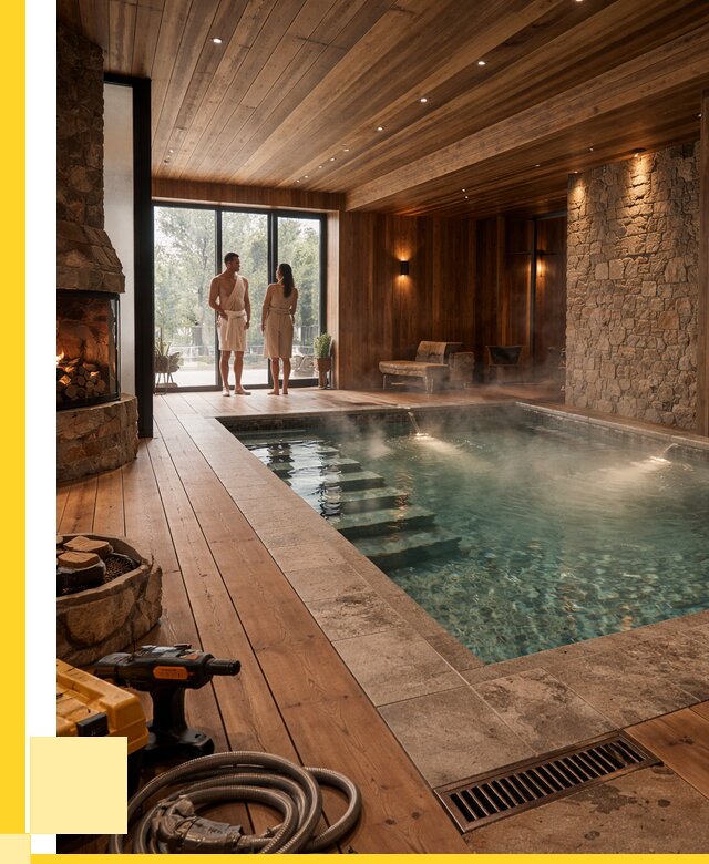 Проекты бань с бассейном под ключ в Истре от 76200 р., ЭриданСта