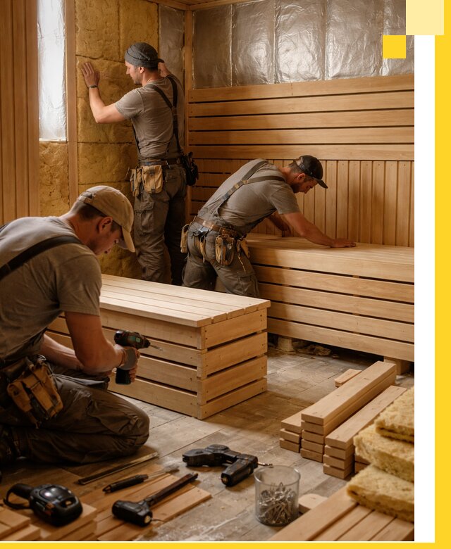 Профессиональное строительство саун под ключ в Истре