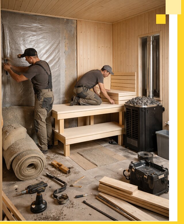 Проекты саун под ключ в Истре дизайн и строительство