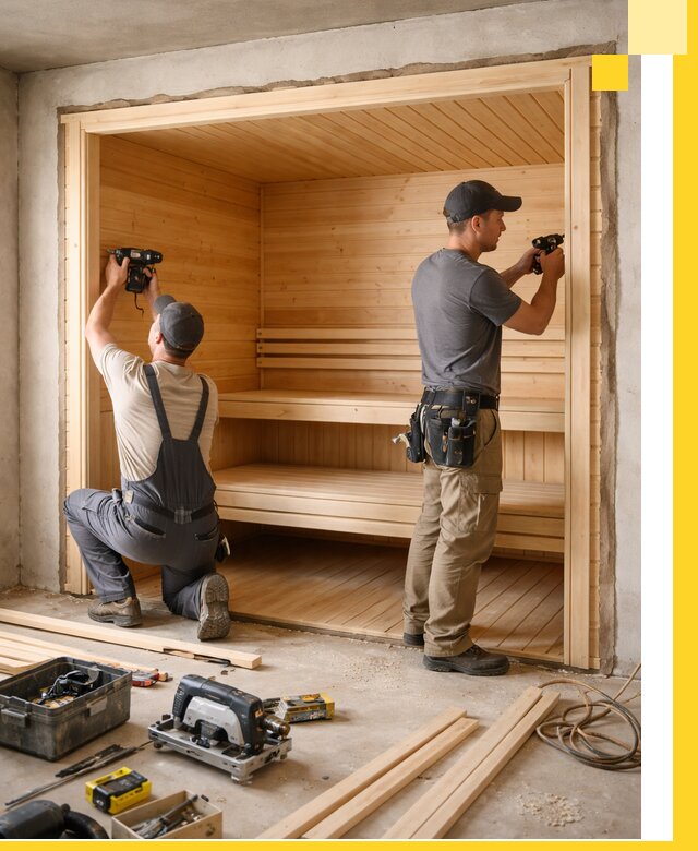 Монтаж саун под ключ в Истре — проектирование и установка