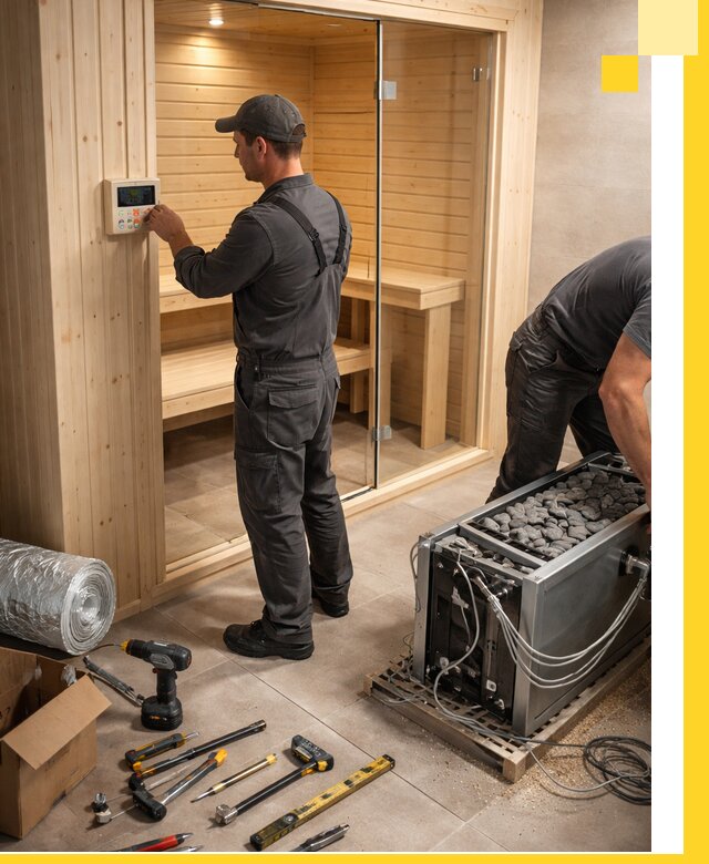 Поставка, установка и монтаж электрических саун в Истре