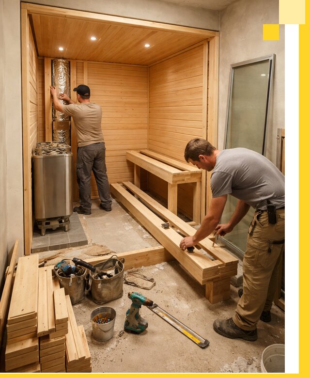 Проектирование и установка домашних саун под ключ в Истре