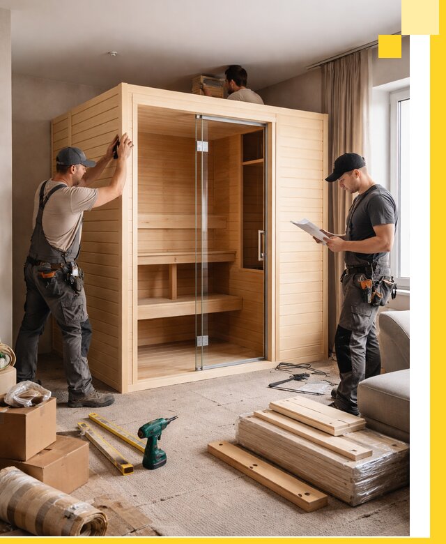 Установка и благоустройство саун в квартире в Истре