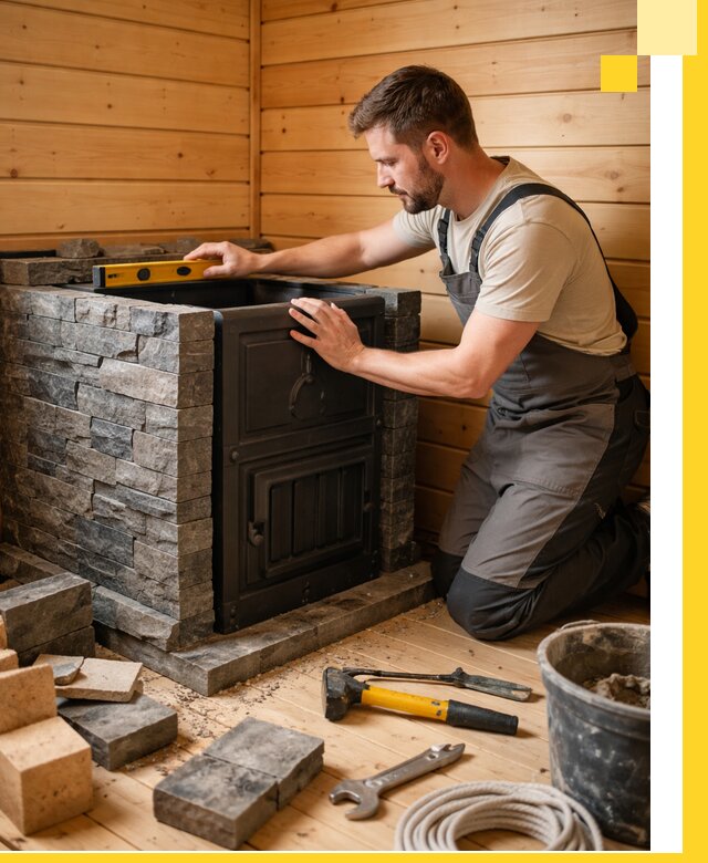 Производство и установка печей для саун под ключ в Истре