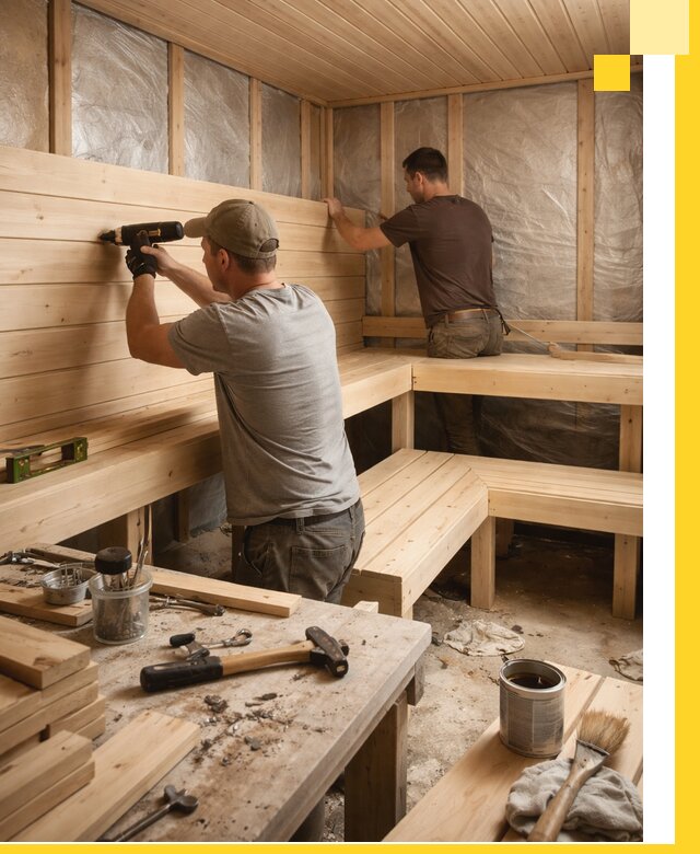 Профессиональная отделка бань и саун под ключ в Истре