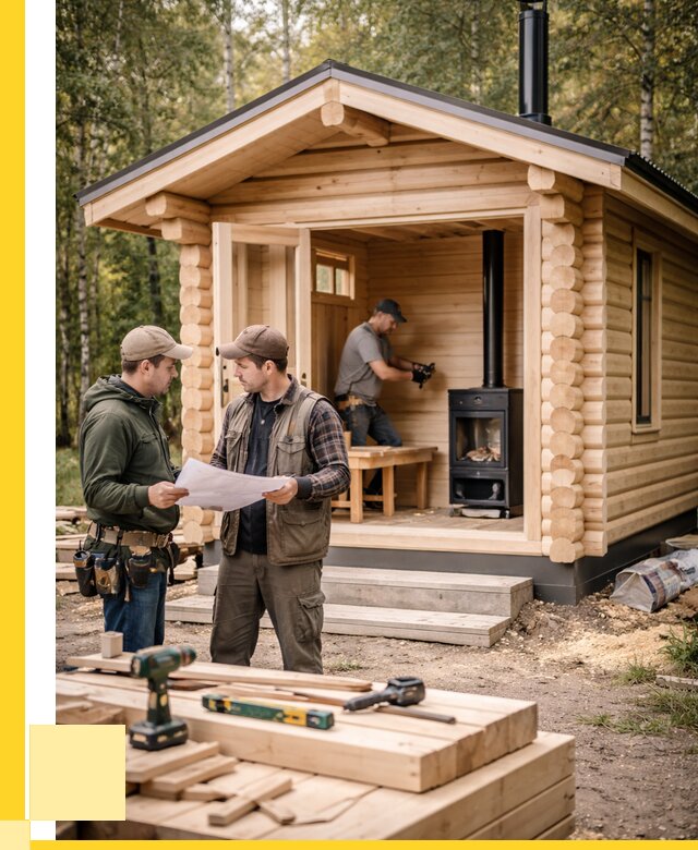 Монтаж бань под ключ в Истре — от 203200 р. | ЭриданСта