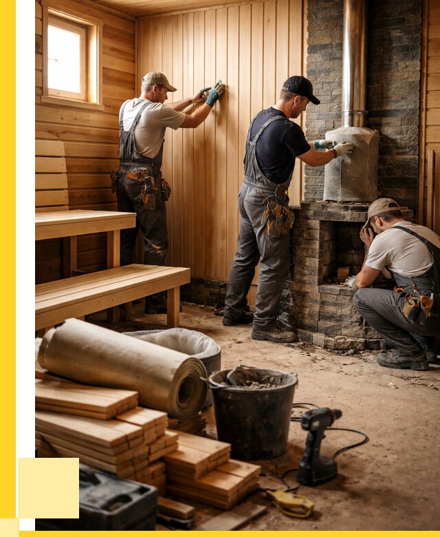 Ремонт бань под ключ в Истре от 45720 р. | ЭриданСта