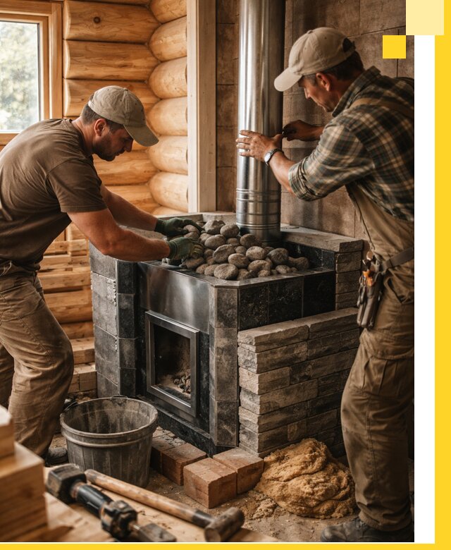 Строительство и отделка русских бань под ключ в Истре