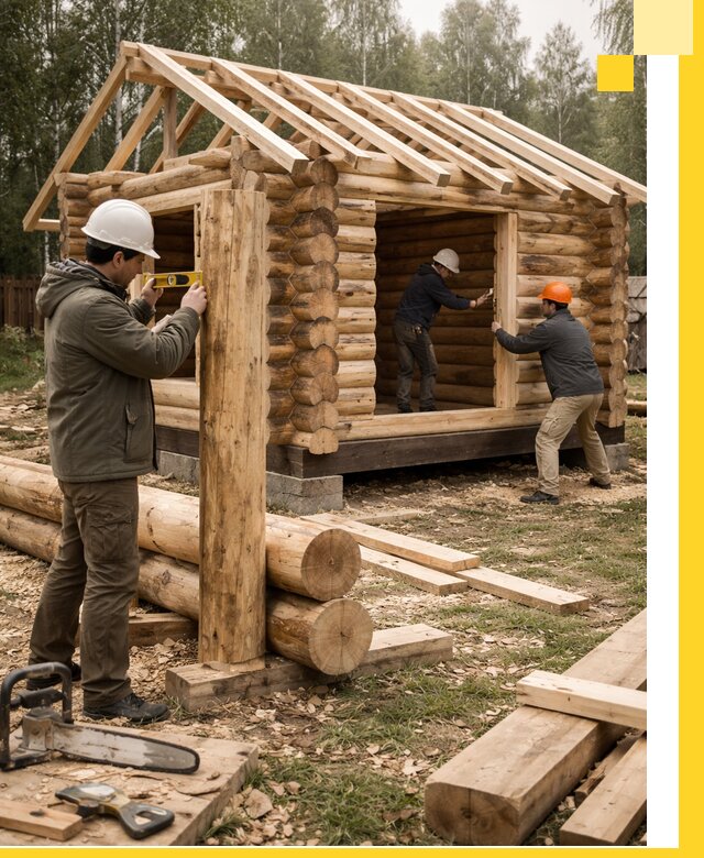 Строительство бань для дачи под ключ в Истре с доставкой и монтажом