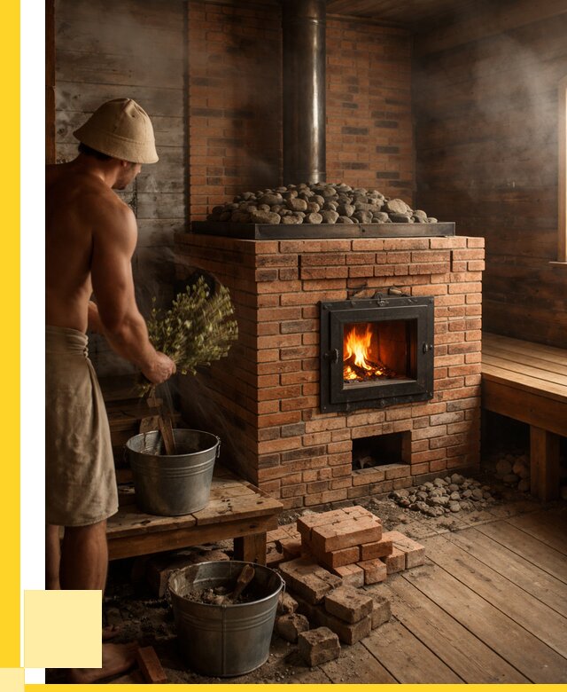 Кирпичные банные печи в Истре от 91440 р. | ЭриданСта