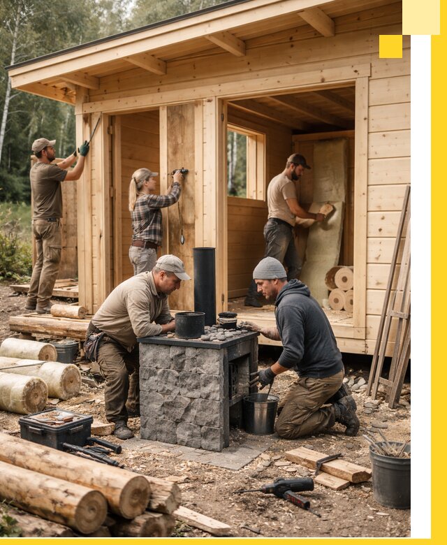 Купить баню под ключ в Истре строительство монтаж отделка