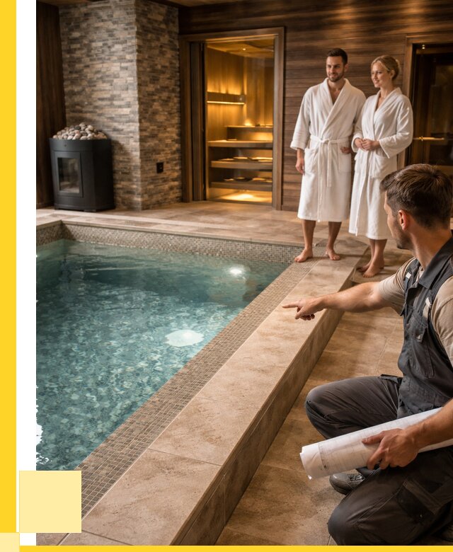 Проект бани с бассейном под ключ в Истре от 66040 р. | ЭриданСта