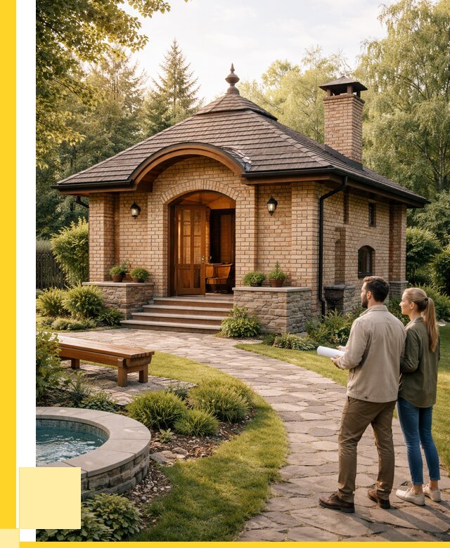 Проект кирпичной бани в Истре от 30480 р. | ЭриданСта