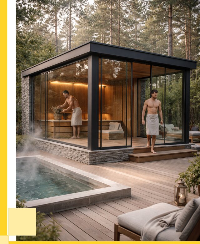 Стеклянные бани и двери в Истре от 457200 р. | ЭриданСта