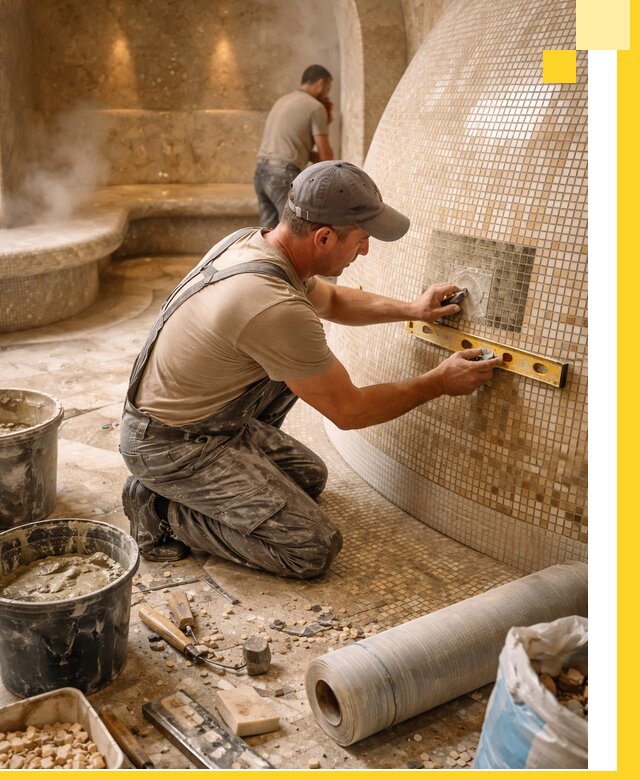 Хамам под ключ в Истре: проектирование, строительство, отделка