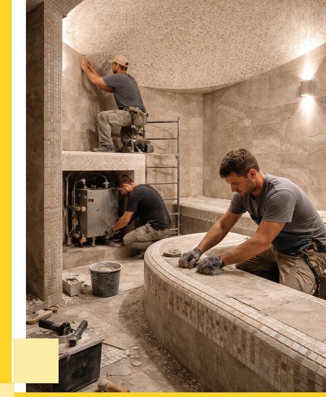 Монтаж хамамов под ключ в Истре от 254000 р. ЭриданСта