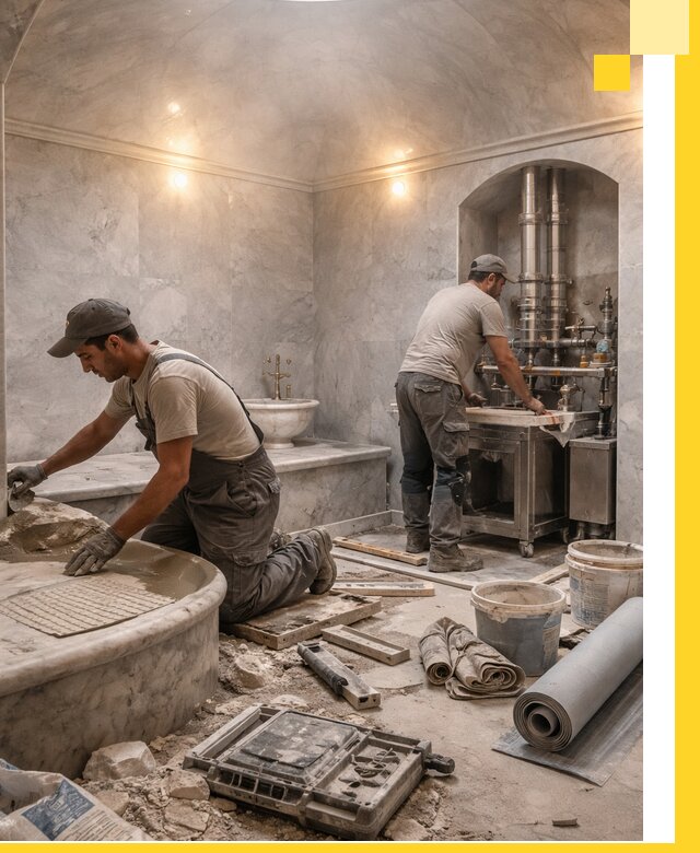 Строительство турецких бань хаммам под ключ в Истре